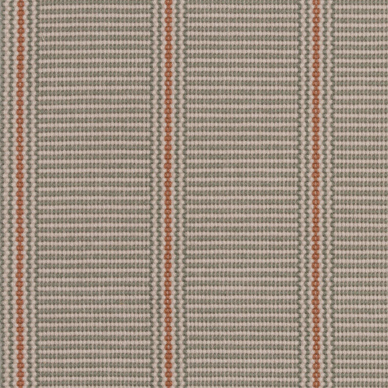 Striped flatweave runner in grey and red