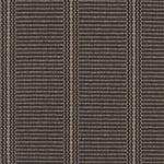 Striped flatweave runner in dark brown