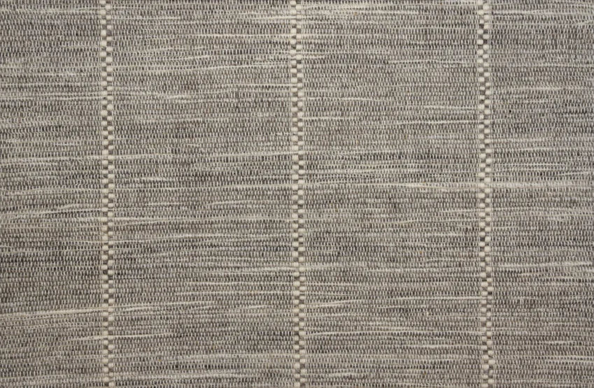 Broadloom carpet swatch in a striped pattern in a dark grey design