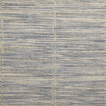 Broadloom carpet swatch in a striped pattern in a blue cream design