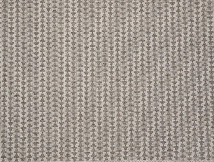 Broadloom carpet swatch in a textured pattern medium grey color