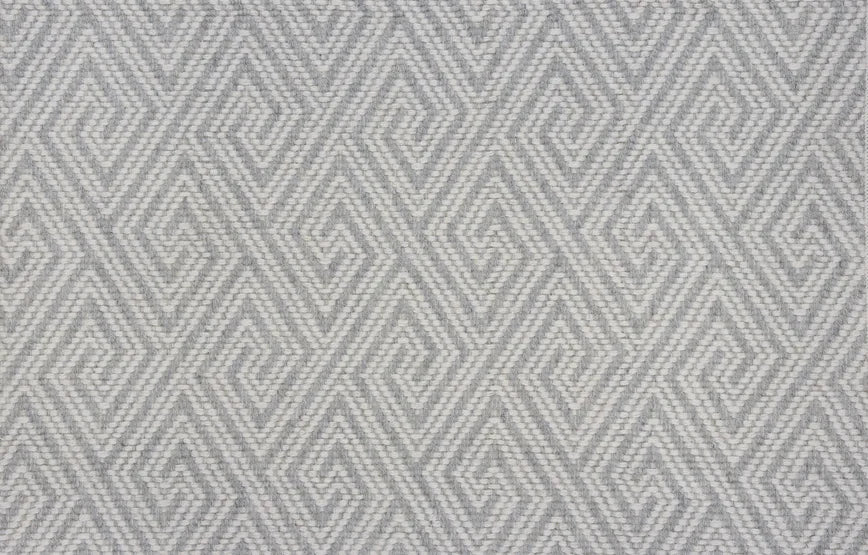 Broadloom carpet swatch geometric design in light grey