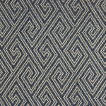 Broadloom carpet swatch geometric design in blue