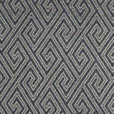 Broadloom carpet swatch geometric design in blue