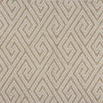 Broadloom carpet swatch geometric design in cream