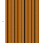 Diagram showing scale of vertical striped wallpaper