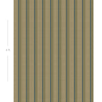 Diagram showing scale of vertical striped wallpaper