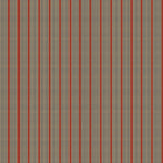Mixed width striped wallpaper in red and tan