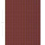 Diagram showing scale of vertical striped wallpaper