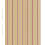 Diagram showing scale of vertical striped wallpaper