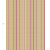 Diagram showing scale of vertical striped wallpaper