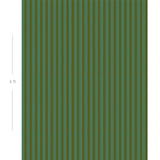 Diagram showing scale of vertical striped wallpaper
