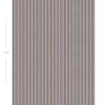 Diagram showing scale of vertical striped wallpaper