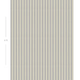 Diagram showing scale of vertical striped wallpaper