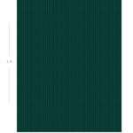 Diagram showing scale of vertical striped wallpaper