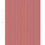 Diagram showing scale of vertical striped wallpaper