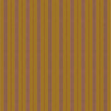 Mixed width striped wallpaper in ochre, pink and red. 