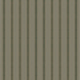 Mixed width striped wallpaper in brown and green