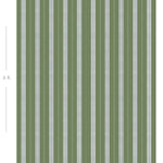 Diagram showing scale of vertical striped wallpaper