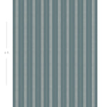 Diagram showing scale of vertical striped wallpaper