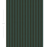 Diagram showing scale of vertical striped wallpaper