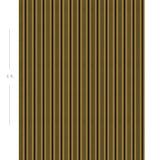 Diagram showing scale of vertical striped wallpaper