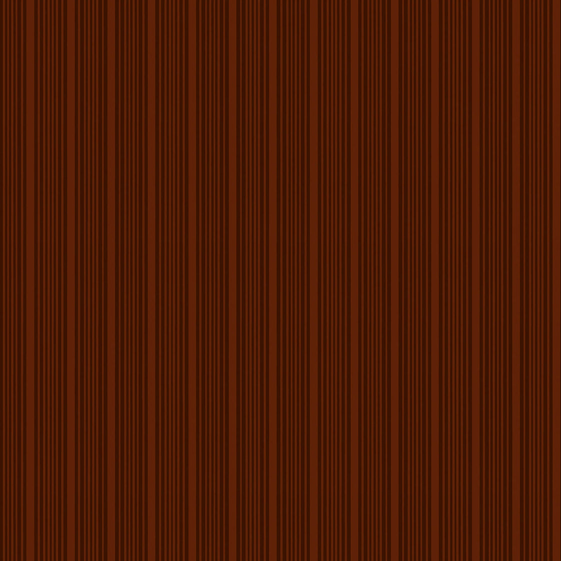 Mixed width striped wallpaper in brown and orange