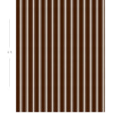 Diagram showing scale of vertical striped wallpaper