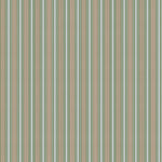 Mixed width striped wallpaper in light blue, pink and green.