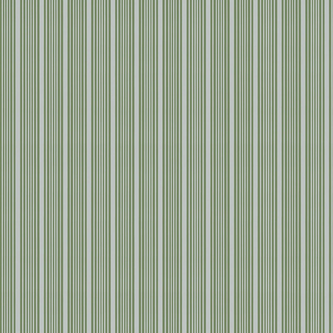 Mixed width striped wallpaper in light blue and green