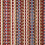 Striped flatweave runner in red pink tan 