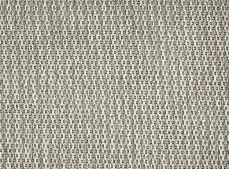 Broadloom carpet swatch in a solid pattern light grey color