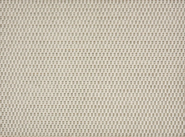 Broadloom carpet swatch in a solid pattern cream color