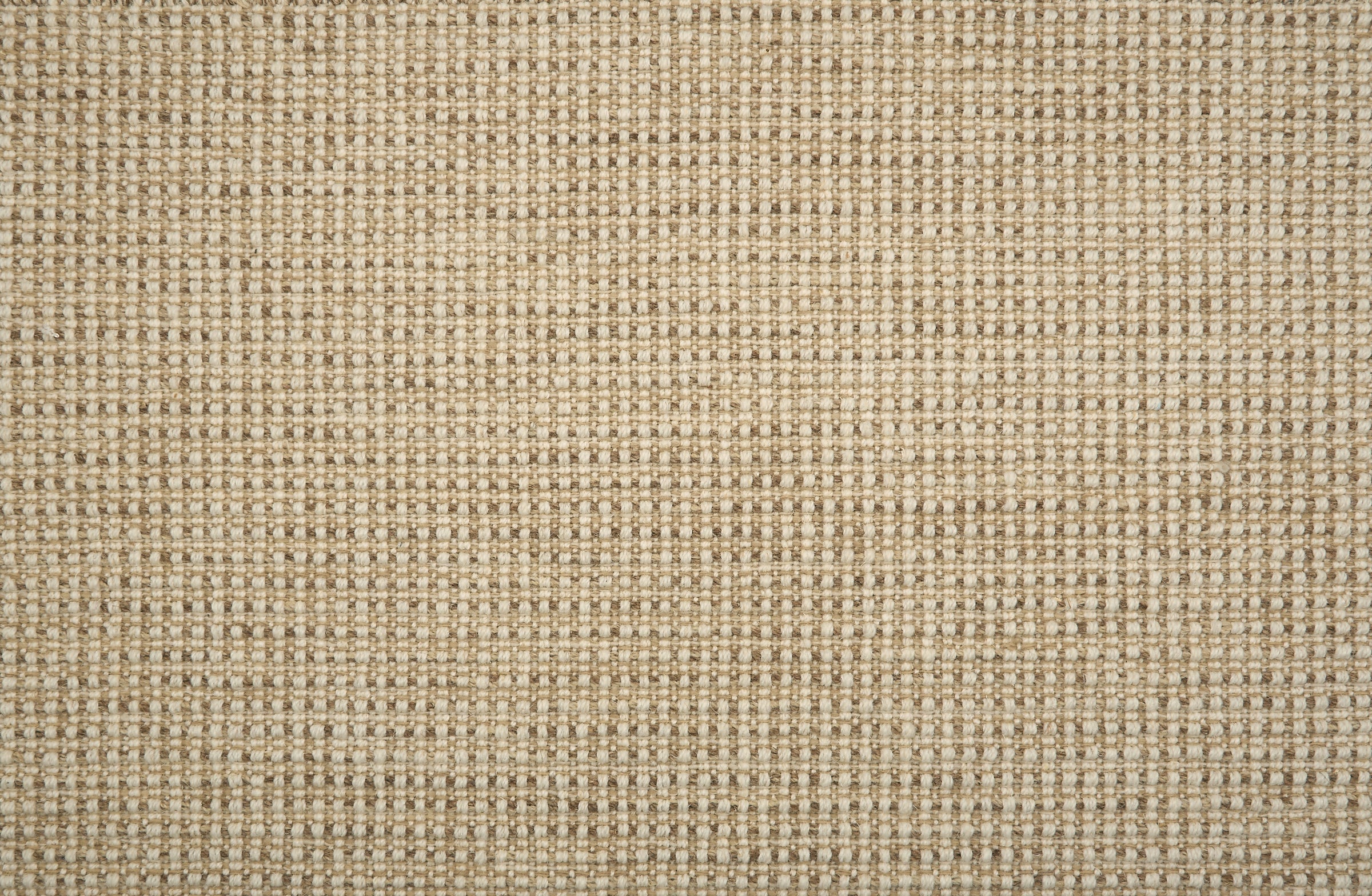 Broadloom carpet in a textural basketweave in tan.