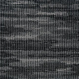 Broadloom carpet swatch in a textured pattern black white color