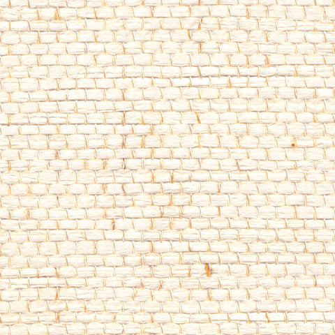 Detail of a paperweave grasscloth wallpaper in cream.