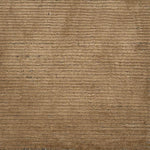 Handknotted rug in a ribbed stripe in camel.