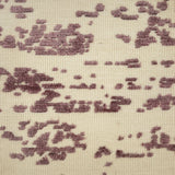 Textured fabric rug pattern with purple and beige colors