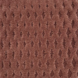 Handknotted hi-lo lattice patterned rug in red.