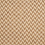 Broadloom carpet swatch in a herringbone pattern in a tan design