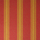 Striped flatweave runner in red and orange