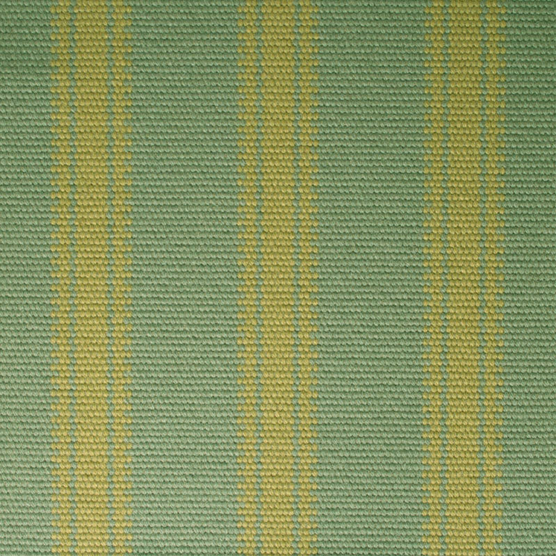 Striped flatweave runner in sage and lime green