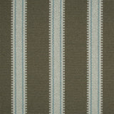 Striped flatweave runner in grey and light blue