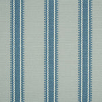 Striped flatweave runner in light blue and medium blue