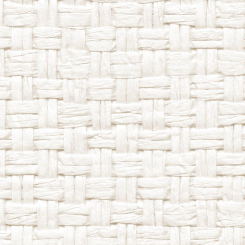 Detail of a paperweave grasscloth wallpaper in white.