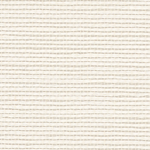 Detail of a grasscloth wallpaper in textured cream on a paper backing.