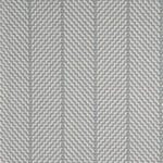 Striped flatweave runner in slate grey