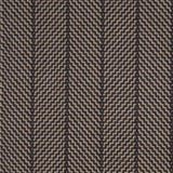 Striped flatweave runner in brown 