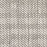 Striped flatweave runner in light grey