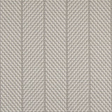 Striped flatweave runner in light grey